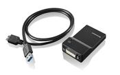 Lenovo USB 3.0 - DVI/VGA USB graphics adapter 2048 x 1152 pixels Black image