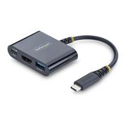 StarTech.com USB-C to HDMI Multiport Adapter with 140W PD Charging, 4K 60Hz HDMI, USB 5Gbps Hub, Mini Dock For MacBook / Dell / Thinkpad / HP / iPad / Tablets image