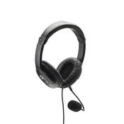 connektgear HP512 Stereo PC Headset with Boom Mic and Volume Control - Black image