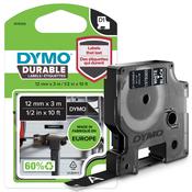 Dymo 1978365 DirectLabel-etikettes white on black Vinyl 12mm x 5,5mm for Dymo D1 6-12mm/19mm/24mm/9-12mm/9-19mm image