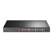 TP-Link 24-Port 10/100Mbps + 2-Port Gigabit Unmanaged PoE+ Switch image
