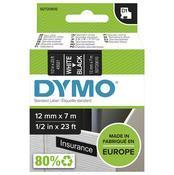 Dymo 45021/S0720610 DirectLabel-etikettes white on black 12mm x 7m for Dymo D1 6-12mm/19mm/24mm/9-12mm/9-19mm image