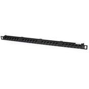 StarTech.com 24 Port 0.5U Cat5e Patch Panel - RJ45 Ethernet Rackmount Cat 5e 110 Patch Panel image