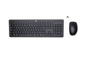 HP 230 Wireless Mouse and Combo keyboard Mouse included Office RF Wireless AZERTY Belgian Black image