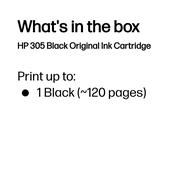 HP 3YM61AE/305 Printhead cartridge black, 120 pages for HP DeskJet 2710/e/Envy 6020/Envy 6020 e image