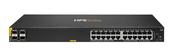 HPE Aruba Networking CX 6000 24p 10M/100M/1G Class4 PoE 4p SFP 1G 370W Switch image