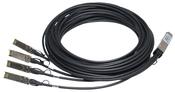 HPE Networking Comware X240 40G QSFP+ to 4x10G SFP+ 3m Direct Attach Copper Splitter Cable image