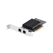 StarTech.com 2-Port PCIe 10Gb Ethernet Network Card, 10GbE Network Interface Card, Broadcom BCM57416 Chipset, Dual RJ45 10GBase-T/Gigabit, NIC Card, TAA image