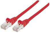 Intellinet Network Patch Cable, Cat6, 3m, Red, Copper, S/FTP, LSOH / LSZH, PVC, RJ45, Gold Plated Contacts, Snagless, Booted, Lifetime Warranty image