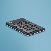 R-Go Tools Numeric keypad R-Go Numpad Break, ergonomic numeric keypad with break software, bluetooth, black image