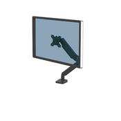 Fellowes Platinum Series Monitor Arm - Monitor Mount for 8KG 40 Inch Screens - Adjustable Monitor Desk Mount - Tilt 45° Pan 180° Swivel 360° Rotation 360°, VESA 75 x 75/100 x 100 - Black image