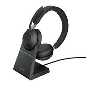 Jabra Evolve2 65 USB-A Black UC Chrg stand Stereo image