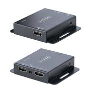 StarTech.com 4K HDMI Extender over CAT6/CAT5 Ethernet Cable, 4K 30Hz or 1080p 60Hz Video Extender, HDMI over Ethernet Cable, HDMI Transmitter and Receiver Kit, IR Remote Control image