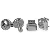StarTech.com 50 Pkg M5 Mounting Screws and Cage Nuts for Server Rack Cabinet image