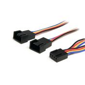 StarTech.com 12in 4 Pin Fan Power Splitter Cable - F/M image