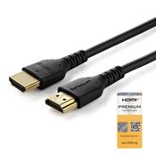 StarTech.com 3ft (1m) Slim HDMI 2.0 Cable, Flexible Premium Certified HDMI Cord with Ethernet, UHD 4K 60Hz HDR10, Durable Aramid Fiber Design with TPE Jacket image