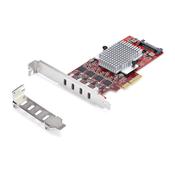 StarTech.com 4-Port USB Type-C PCIe Card, USB 3.2 10Gbps, USB-C PCI Express Expansion Card, 4x Independent USB Controllers, Windows/Linux/macOS, TAA-Compliant image