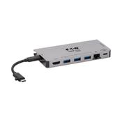Tripp Lite U442-DOCK5D-GY USB-C Dock - 4K HDMI, USB 3.x (5Gbps), USB-A/C Hub Ports, GbE, Memory Card, 100W PD Charging, Detachable Cord image