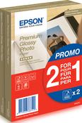 Epson Premium Glossy Photo Paper - 10x15cm - 2x 40 Sheets image
