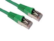 Cables Direct 2m CAT6a, M - M networking cable Green S/FTP (S-STP) image