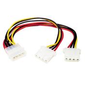 StarTech.com LP4 to 2x LP4 Power Y Splitter Cable M/F image