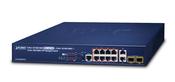 PLANET GS-5220-8P2T2S network switch Managed L2+ Gigabit Ethernet (10/100/1000) Power over Ethernet (PoE) 1U Blue image