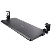 StarTech.com Under-Desk Keyboard Tray, Clamp-on Ergonomic Keyboard Holder, Up to 12kg (26.5lb), Sliding Keyboard and Mouse Drawer with C-Clamps, Height Adjustable Keyboard Tray (3.9/4.7/5.5 in) image