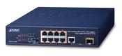 PLANET FGSD-1011HP network switch Unmanaged Gigabit Ethernet (10/100/1000) Power over Ethernet (PoE) 1U Blue image