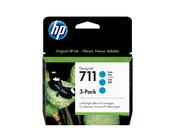 HP CZ134A/711 Ink cartridge cyan 29ml Pack=3 for HP DesignJet T 520 image