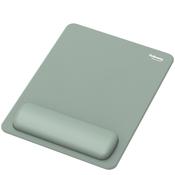Fellowes Breyta XL Mouse Mat Wrist Rest XL Mouse Pad Wrist Support with Antibacterial Protection Ergonomic Mouse Mat Sage image