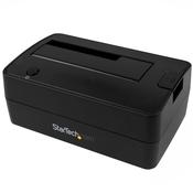 StarTech.com Single Bay USB 3.1 to SATA Hard Drive Docking Station, USB 3.1 (10 Gbps) Hard Drive Dock, External 2.5/3.5" SATA III HDD/SSD Docking Station, Top-Loading Hard Drive Bay image