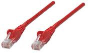 Intellinet Network Patch Cable, Cat5e, 10m, Red, CCA, U/UTP, PVC, RJ45, Gold Plated Contacts, Snagless, Booted, Lifetime Warranty image