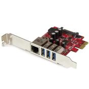 StarTech.com 3-Port PCI Express USB 3.0 Card + Gigabit Ethernet image