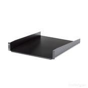 StarTech.com 2U Server Rack Shelf - Universal Rack Mount Cantilever Shelf for 19" Network Equipment Rack &amp; Cabinet - Heavy Duty Steel – Weight Capacity 50lb/23kg - 22" Deep Tray, Black image
