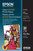 Epson Value Glossy Photo Paper - 10x15cm - 20 sheets image