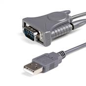 StarTech.com 3ft (91cm) 1-Port USB to Serial Cable, DB9/DB25 RS232 to USB Converter, Prolific, USB to Serial Adapter image