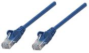 Intellinet Network Patch Cable, Cat6, 1m, Blue, CCA, U/UTP, PVC, RJ45, Gold Plated Contacts, Snagless, Booted, Lifetime Warranty image