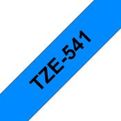 Brother TZE-541 DirectLabel black on blue Laminat 18mm x 8m for Brother P-Touch TZ 3.5-18mm/36mm/6-18mm/6-24mm/6-36mm image