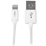 StarTech.com 1 m (3 ft.) USB to Lightning Cable - iPhone / iPad / iPod Charger Cable - High Speed Charging Lightning to USB Cable - Apple MFi Certified - White image
