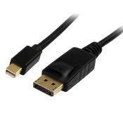 StarTech.com 1m (3ft) Mini DisplayPort to DisplayPort 1.2 Cable - 4K x 2K UHD Mini DisplayPort to DisplayPort Adapter Cable - Mini DP to DP Cable for Monitor - mDP to DP Converter Cord image