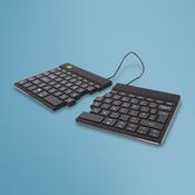 R-Go Tools Ergonomic keyboard R-Go Split Break with break software, ergonomic split keyboard, QWERTY (UK), Bluetooth, black image