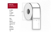 Capture CA-3012911-T printer label White