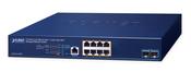 PLANET Layer 3, 8-Port 2.5GBASE-T Managed L3 2.5G Ethernet (100/1000/2500) Power over Ethernet (PoE) 1U Blue image