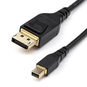 StarTech.com 3ft (1m) VESA Certified Mini DisplayPort to DisplayPort 1.4 Cable - 8K 60Hz HBR3 HDR - Super UHD mDP to DP 1.4 Cord - Slim (34 AWG) Ultra HD 4K 120Hz - Monitor/Video Cable image