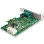 StarTech.com 1-port PCI Express RS232 Serial Adapter Card - PCIe RS232 Serial Host Controller Card - PCIe to Serial DB9 - 16950 UART - Low Profile Expansion Card - Windows &amp; Linux image