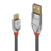 Lindy 5m USB 2.0 Type A to Micro-B Cable, Cromo Line image