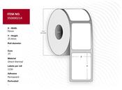 Capture 35000214 printer label White