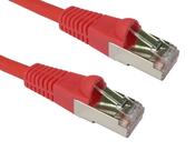 Cables Direct 0.5m CAT6a, M - M networking cable Red S/FTP (S-STP) image