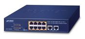 PLANET GSD-1008HP network switch Unmanaged Gigabit Ethernet (10/100/1000) Power over Ethernet (PoE) 1U Blue