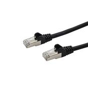 connektgear 2m RJ45 CAT6a SSTP Stranded Flush Moulded LS0H Network Cable - 26AWG - Black